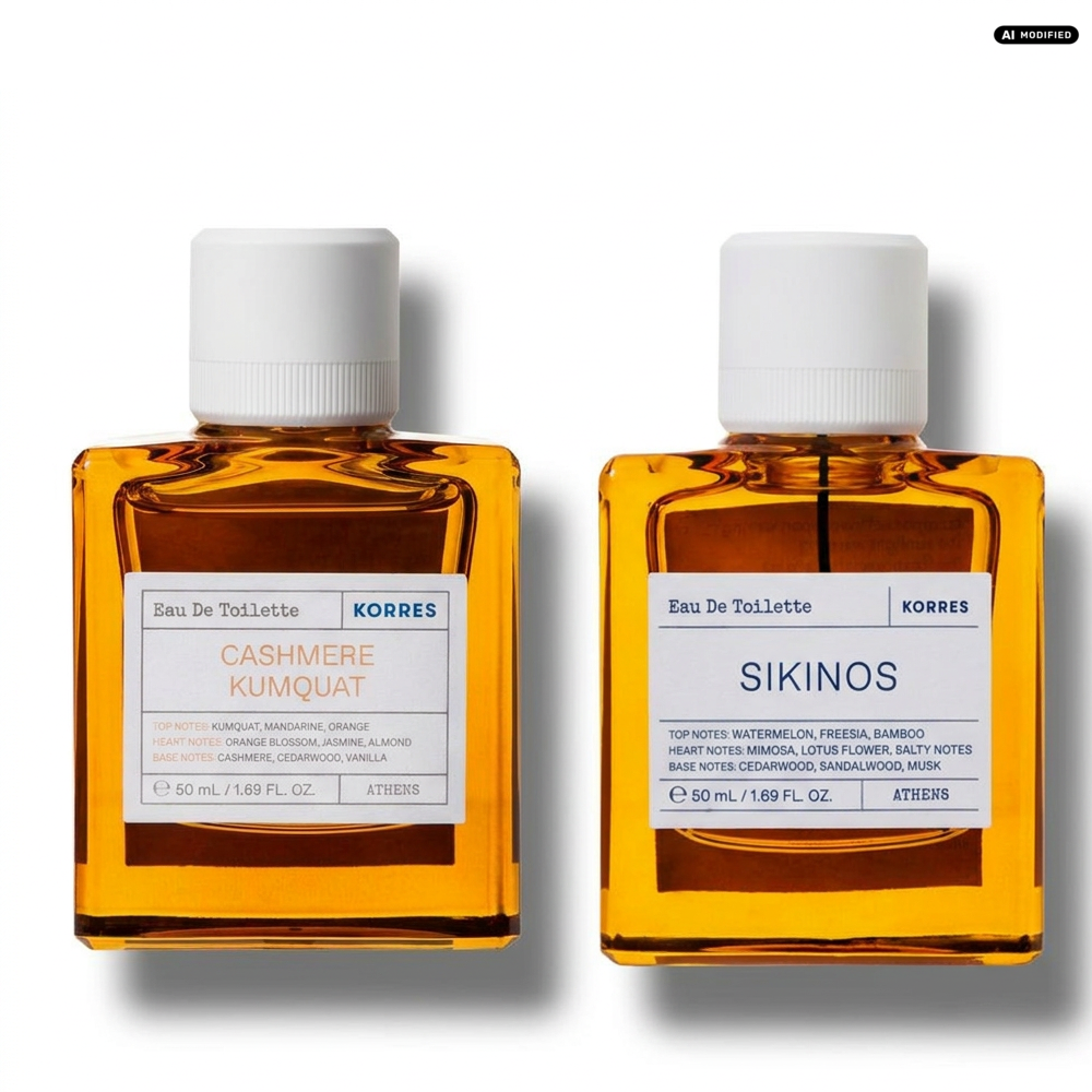 Korres Cashmere Kumquat und Skinos Eau de Toilette Duft Duo