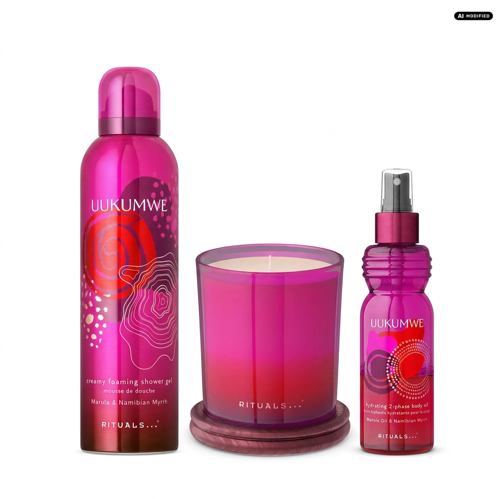 Rituals Uukumwe Duschgel Duftkerze Body Oil Pflege Set