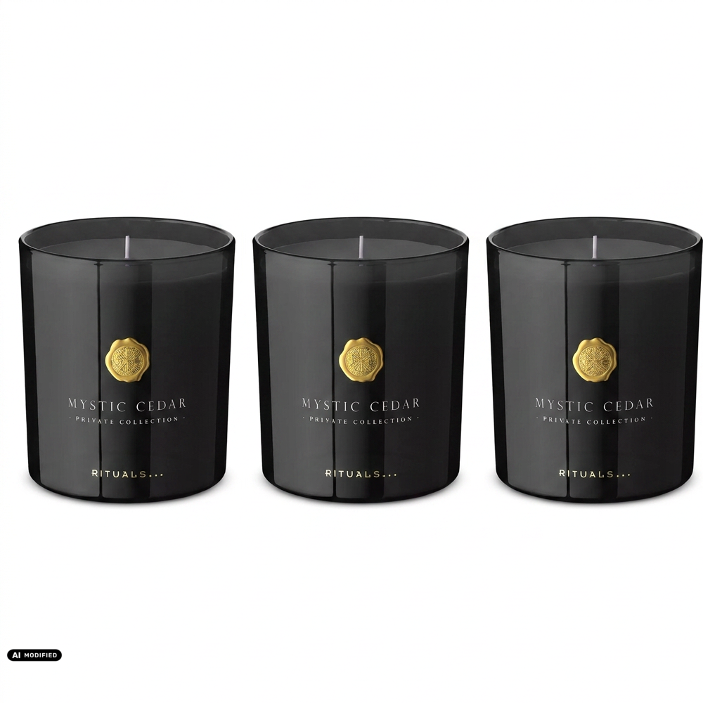 Rituals Mystic Cedar Duftkerze 3er Set