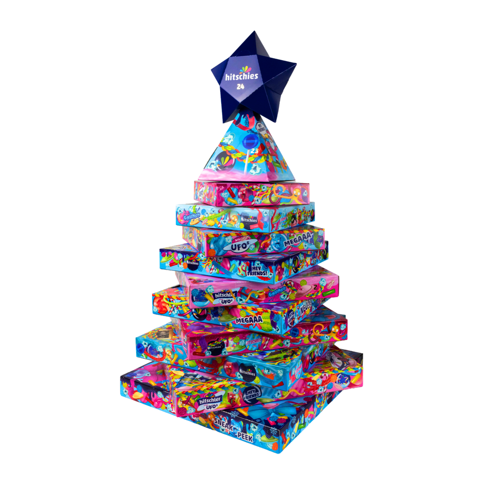 hitschies Adventskalender Crazy Christmas Tree 2265g