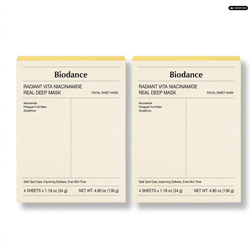 Biodance Radiant Vita Niacinamide Real Deep Mask 2er Set