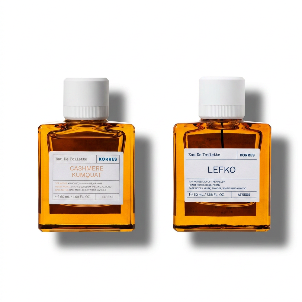 Korres Cashmere Kumquat und Lefko Eau de Toilette Duft Duo