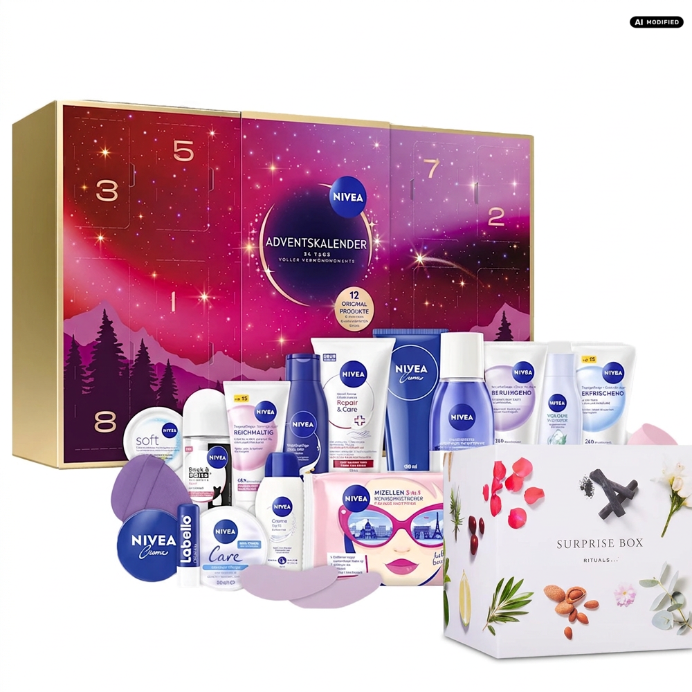 Nivea Adventskalender 2026 Verwöhnmomente mit Rituals Surprise Box