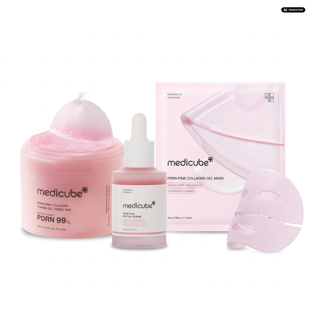 Medicube PDRN Pink Radiance Gesichtspflege 3er Set