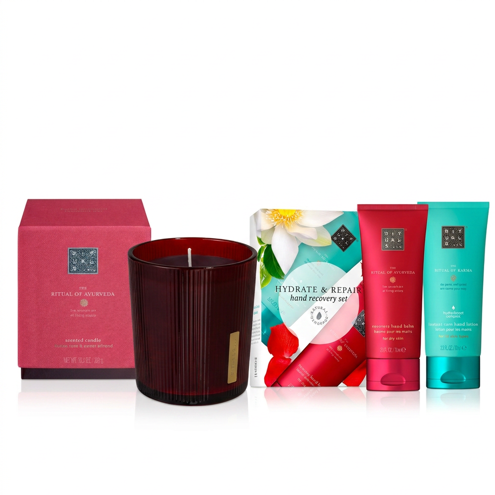 Rituals Ayurveda Duftkerze und Handpflege Geschenk Set
