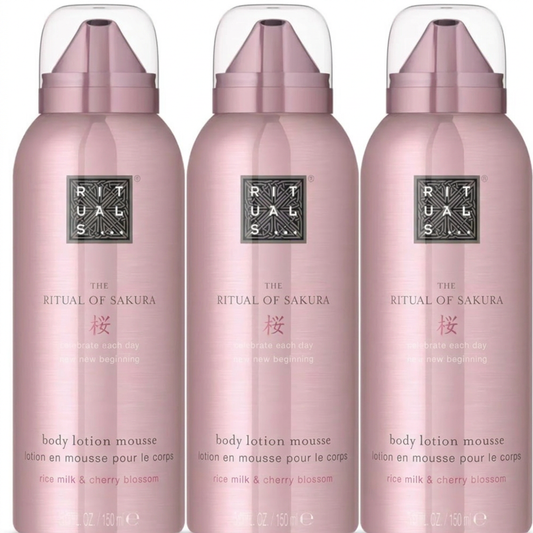 Rituals The Ritual of Sakura Body Lotion Mousse 3er Set