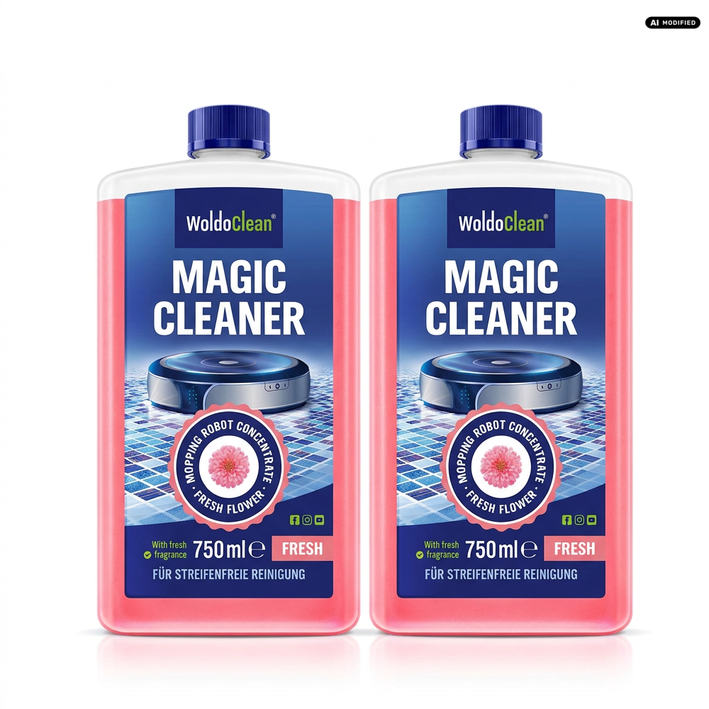 WoldoClean Wischroboter Reinigungsmittel 2er Set