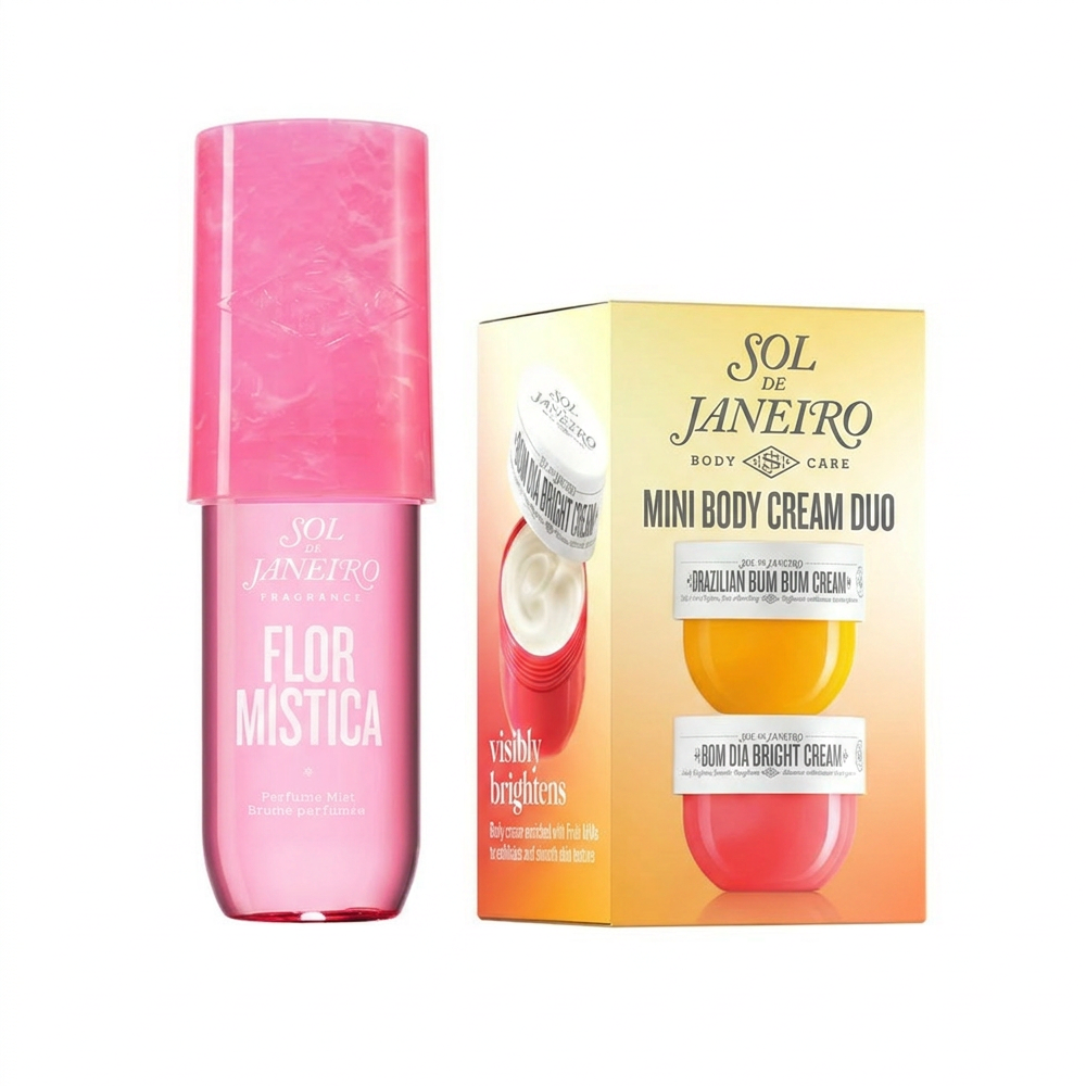 Sol de Janeiro Mini Body Cream Duo und Flor Mística Mist Set