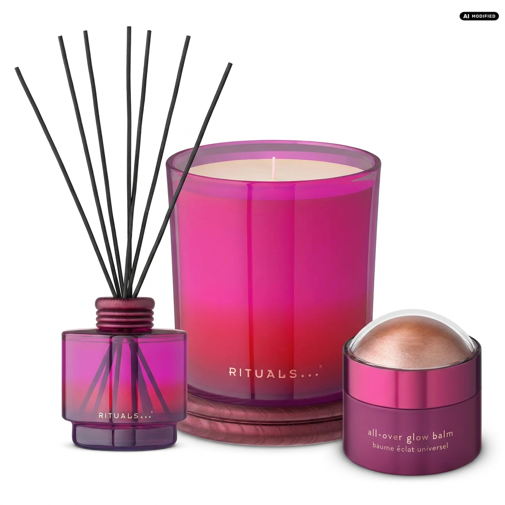 Rituals Uukumwe Duftkerze Duftstäbchen Glow Balm Set
