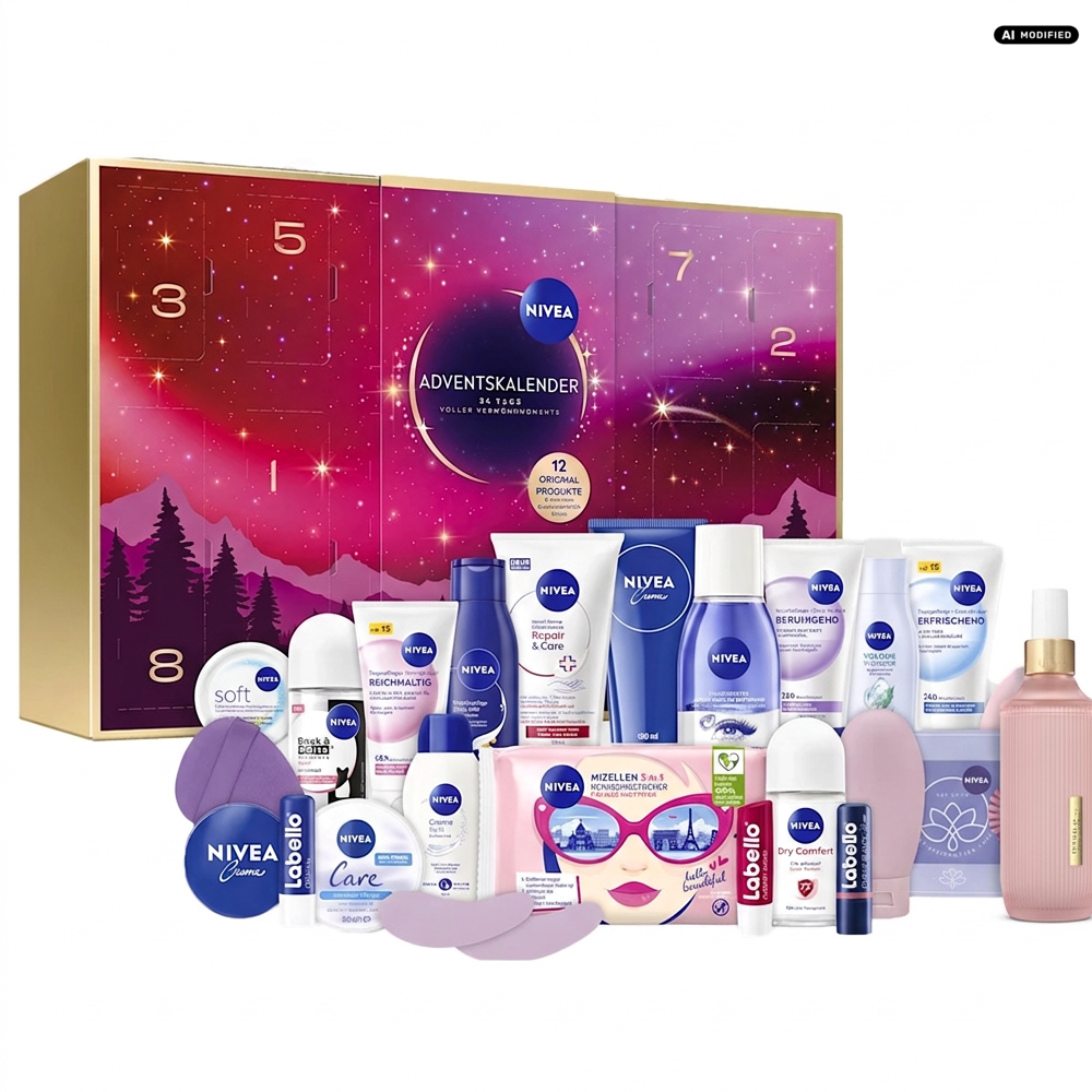 Nivea Adventskalender 2026 Verwöhnmomente mit Rituals Raumspray