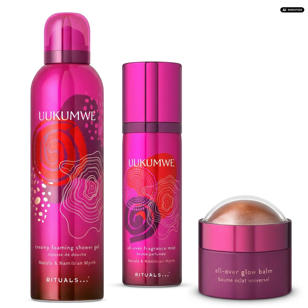 Rituals Uukumwe Duschgel Mist Glow Balm Pflege Set