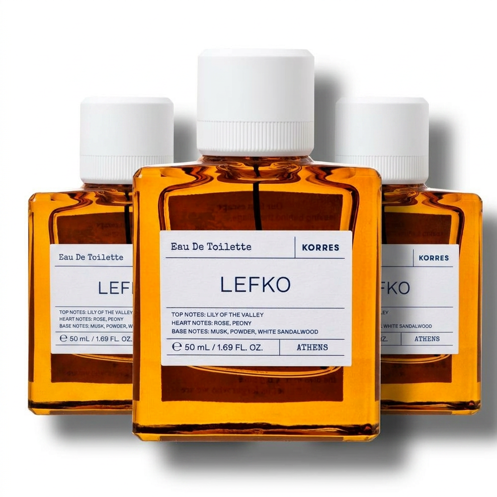 Korres Lefko Eau de Toilette Nat. Spray 3er Set