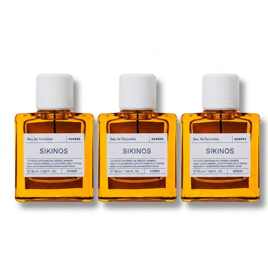 Korres Skinos Eau de Toilette Nat. Spray 3er Set
