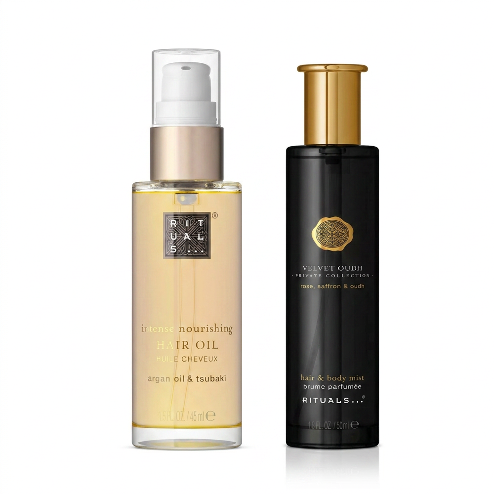 Rituals Hair Oil und Velvet Oudh Hair Body Mist Pflege Duo
