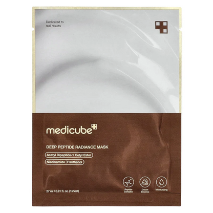 Medicube Deep Peptide Radiance Mask – Tuchmaske für strahlende Haut