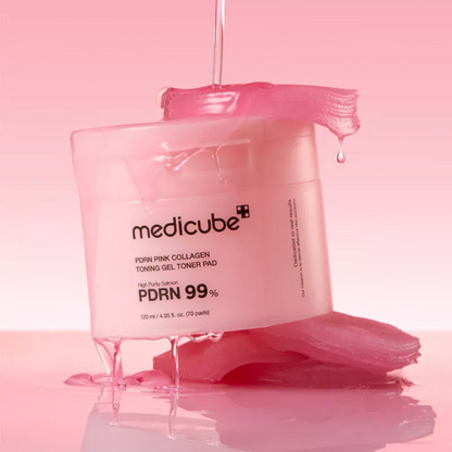 Medicube PDRN Pink Collagen Toning Gel Toner Pad 70 Stück